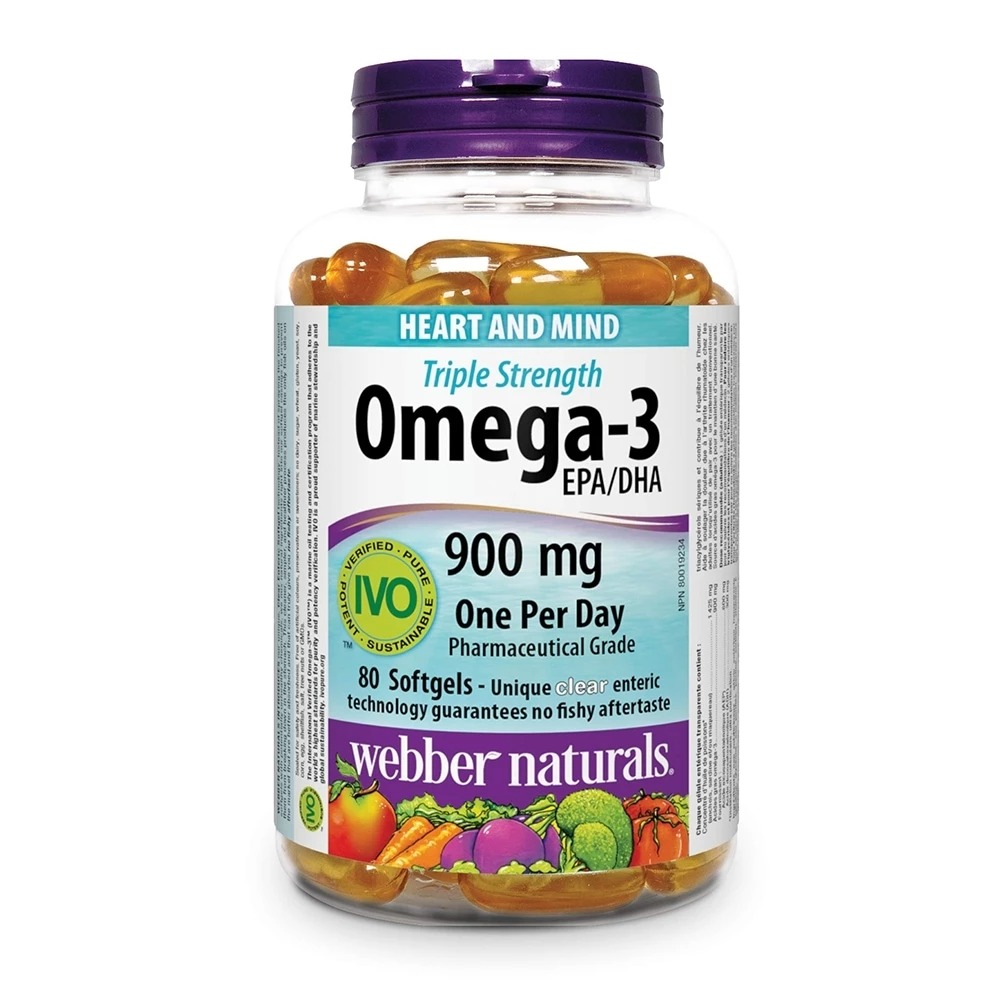 Dầu cá Webber Naturals Omega 3 Triple Strength 900mg