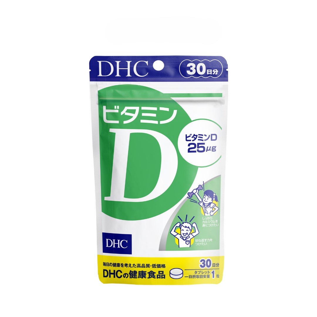 DHC Vitamin D - Hỗ trợ bổ sung vitamin D3 giúp hấp thu canxi - Nhập Khẩu Chính Ngạch Đủ 2 Tem - 30 ngày