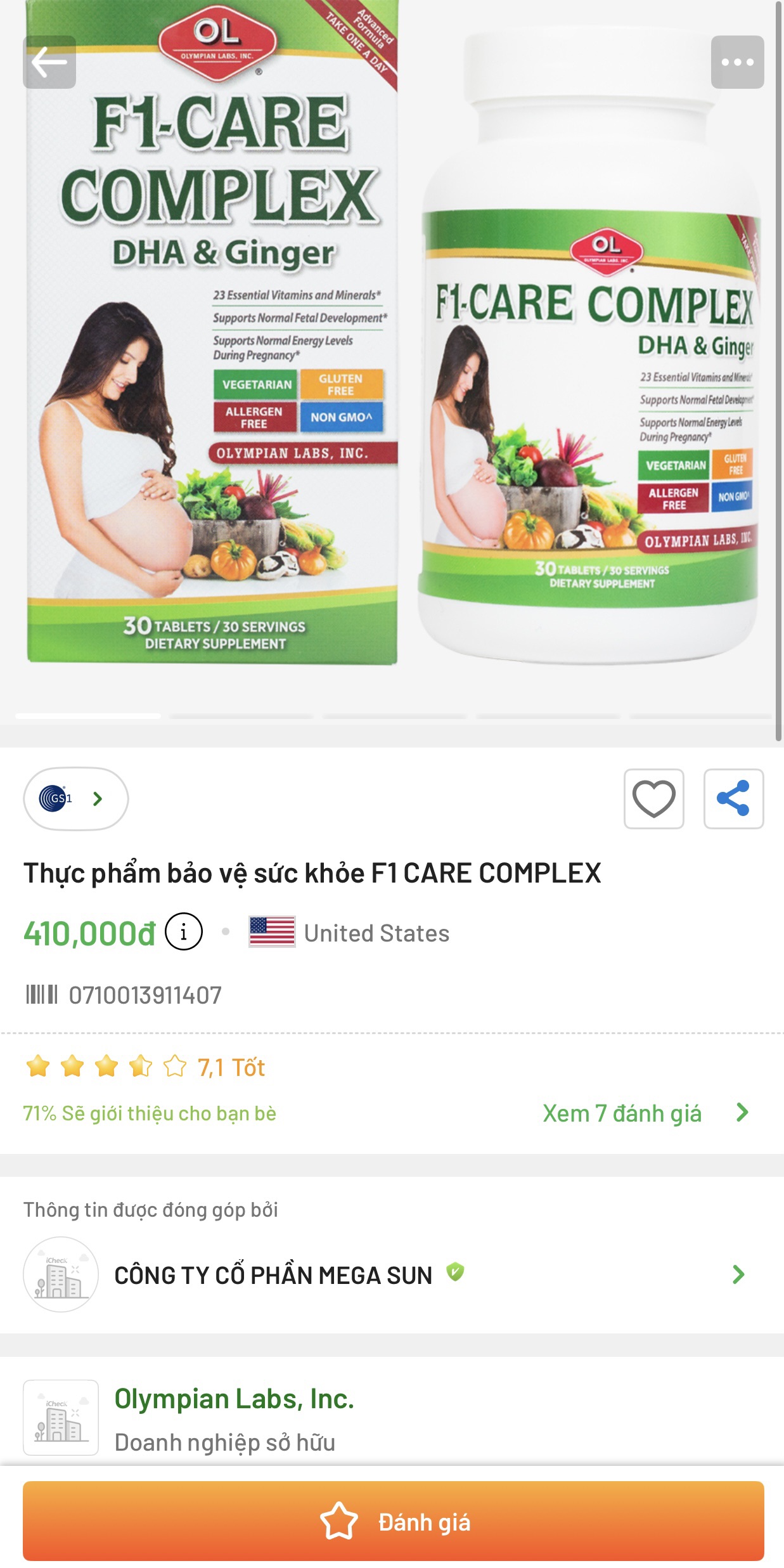 F1-Care Complex Olympian Labs