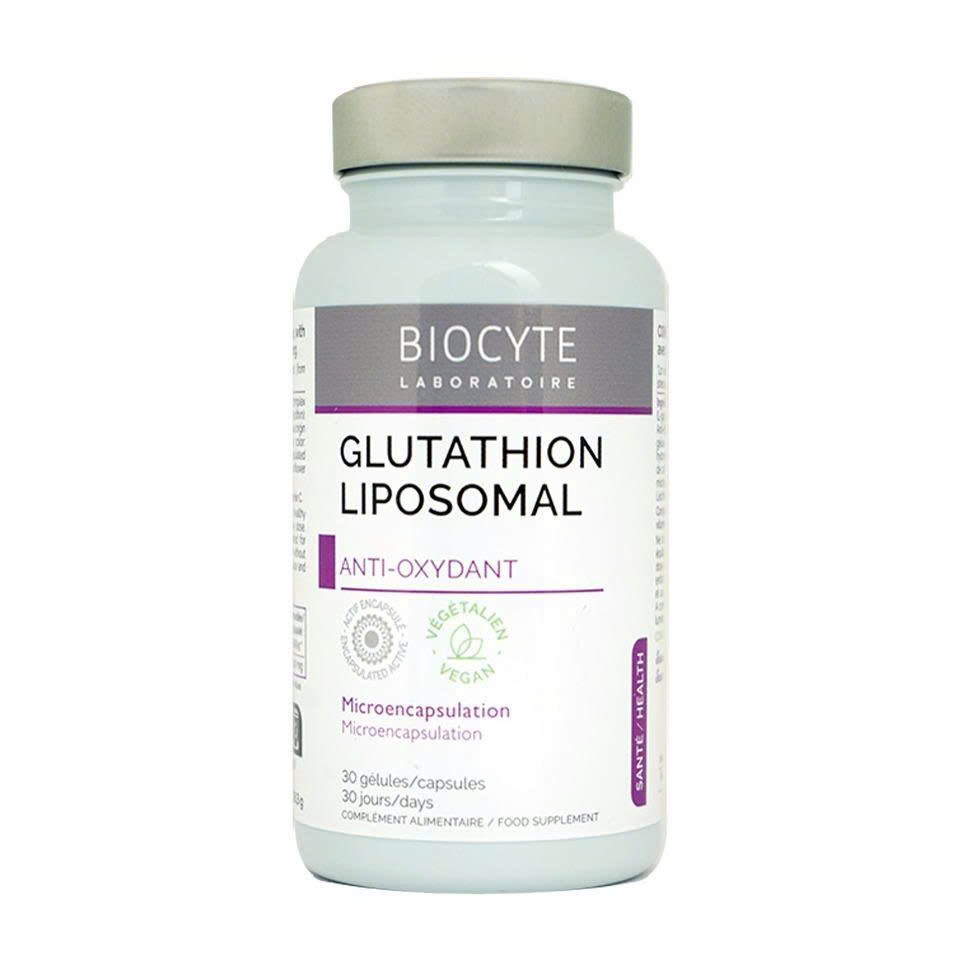 Glutathion Liposomal Biocyte - Hỗ trợ chống oxy hoá, ngăn ngừa lão hóa, hỗ trợ hệ miễn dịch khỏe mạnh - Hàng nhập khẩu chính ngạch đầy đủ tem nhãn - 30v