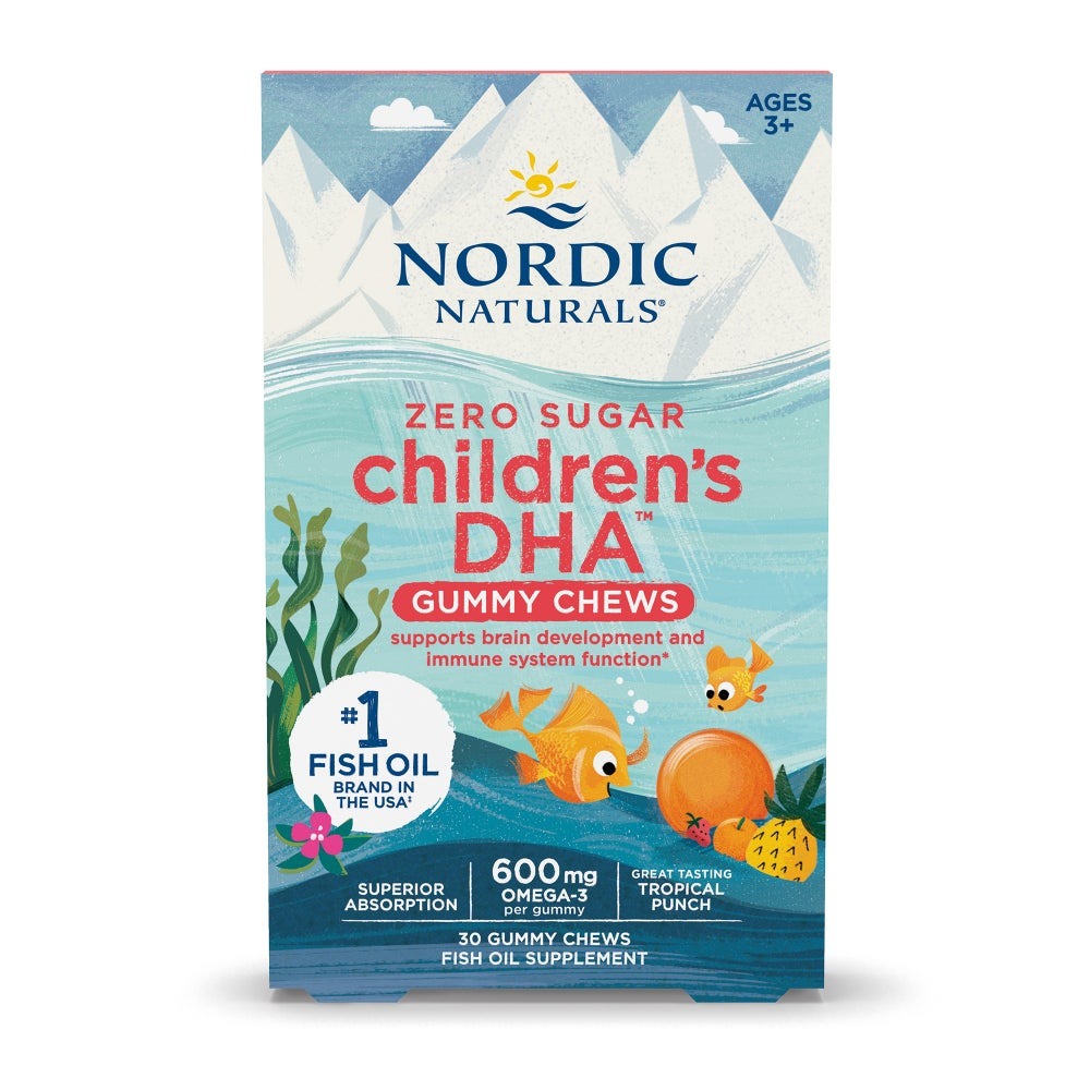 Kẹo dẻo Children DHA Nordic Naturals - Hỗ trợ phát triển não bộ và tăng cường hệ miễn dịch - Hộp 30 viên