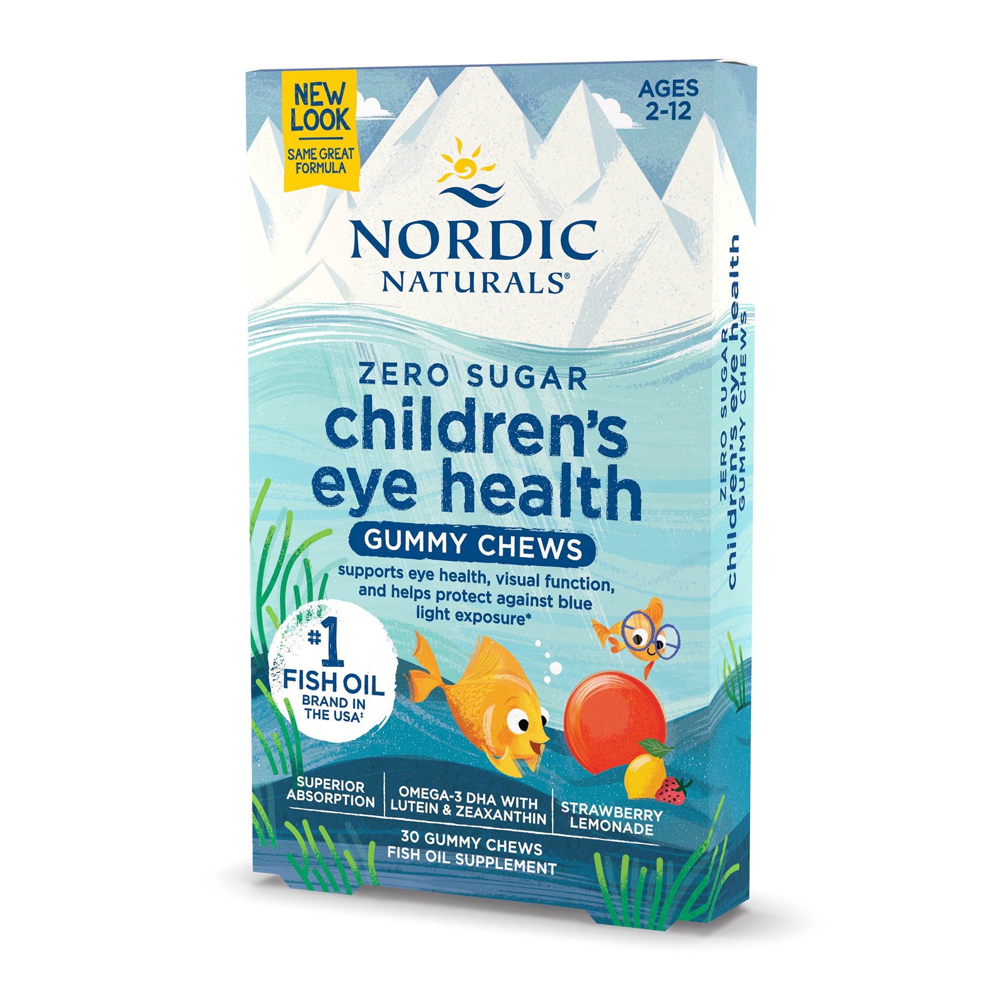 Kẹo dẻo DHA Nordic Naturals - Tăng cường sức khoẻ thị giác và trí não cho bé từ 3 tuổi - Lọ 30 viên thạch