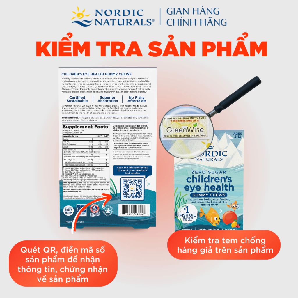 Kẹo dẻo DHA Nordic Naturals