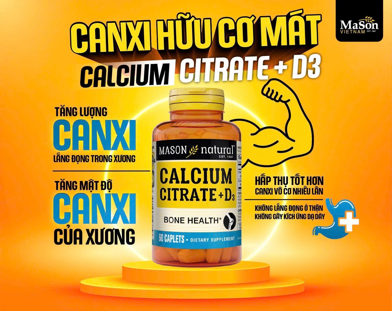 Mason Natural Calcium Citrate + D3