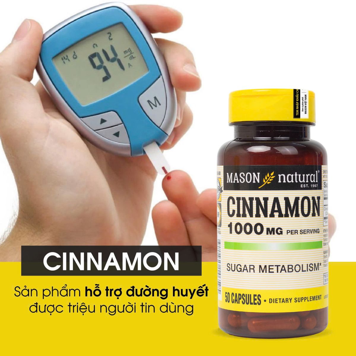 Mason Natural Cinnamon 1000mg