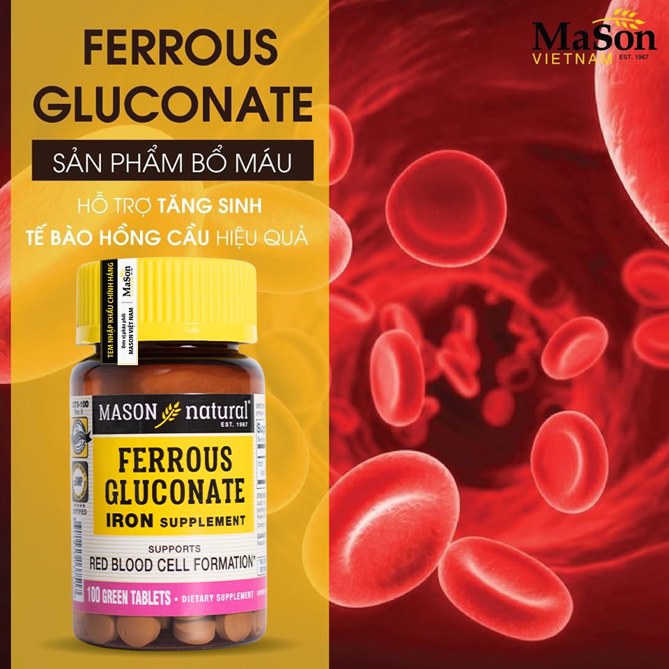 Mason Natural Ferrous Gluconate 100v