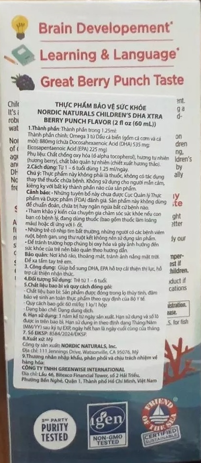 null Siro Children DHA Xtra Nordic Naturals