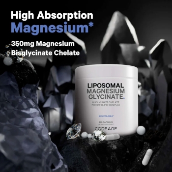Viên bổ sung Magie Codeage Liposomal Magnesium Glycinate - Magie sinh học hấp thụ tối đa