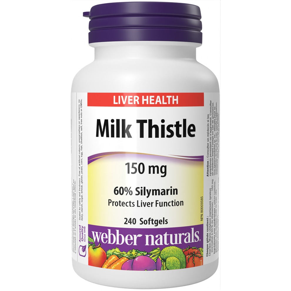 Viên uống bổ gan Webber Naturals Milk Thistle 150mg