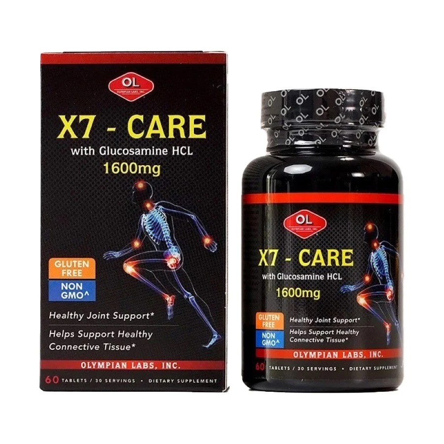 X7 Care Olympian Labs - Viên uống hỗ trợ xương khớp, hỗ trợ giảm nguy cơ thoái hoá khớp - Hàng nhập khẩu chính ngạch - 60v