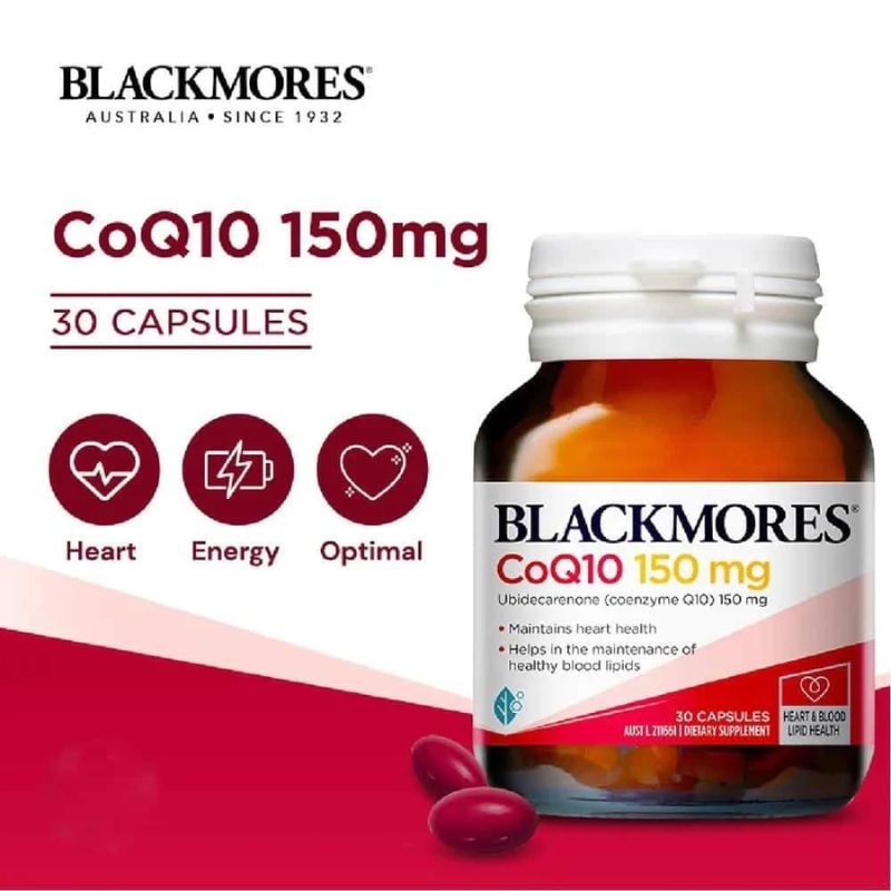 Thực phẩm bảo vệ sức khỏe tim mạch Blackmores CoQ10 150mg