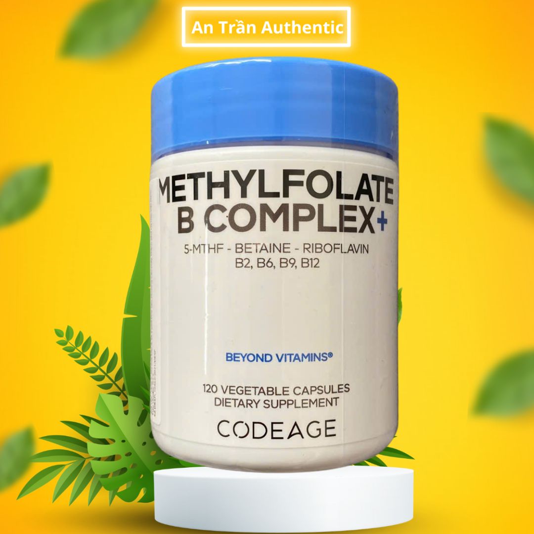 Viên Bổ Não Codeage Methylfolate B Complex - Hỗ Trợ Trí Nhớ Và Khả Năng Tập Trung - Nhập Khẩu Chính Ngạch Đủ 2 Tem - 120v