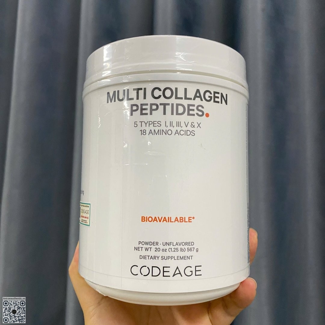 Codeage Multi Collagen Peptides Tuýp I,II,III,V,X