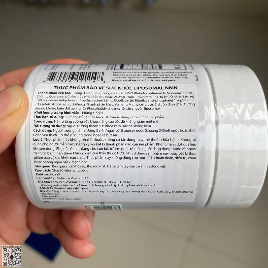 Liposomal NMN Platinum Codeage tem phụ