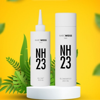 Cặp Dầu Gội Marc Weiss Paris NH23 IQ Shampoo Phục Hồi Hư Tổn Và Dưỡng Tóc Của Đức - Nhập Khẩu Chính Ngạch Có Tem Phụ Tiếng Việt, Tem Chống Hàng Giả