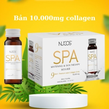 Nước Uống Collagen Nucos Spa Chăm Sóc Da Từ Nhật Bản (10,000mg Collagen/Chai Hộp 10 Chai x 50ml/Chai)