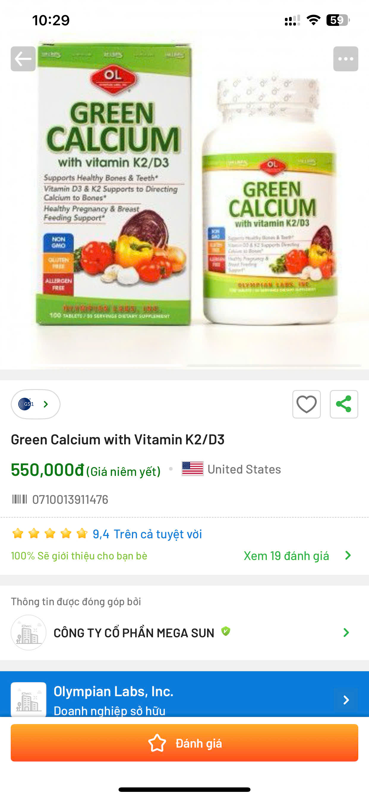 Green Calcium icheck