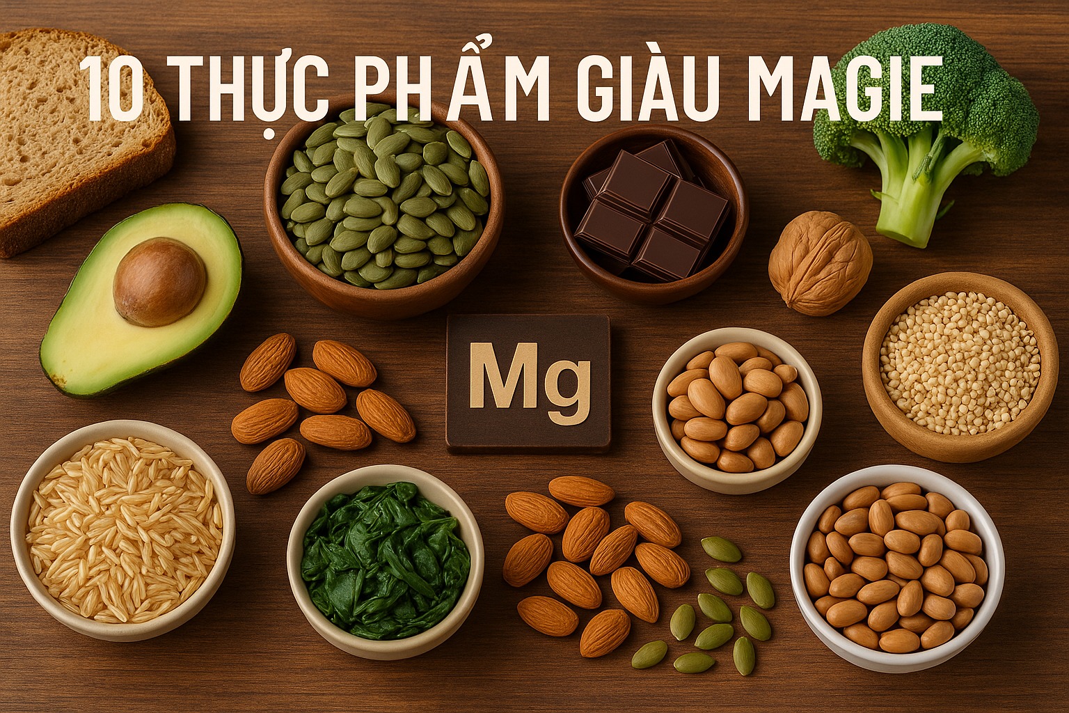 10 thực phẩm giàu magie nên bổ sung vào thực đơn hằng ngày