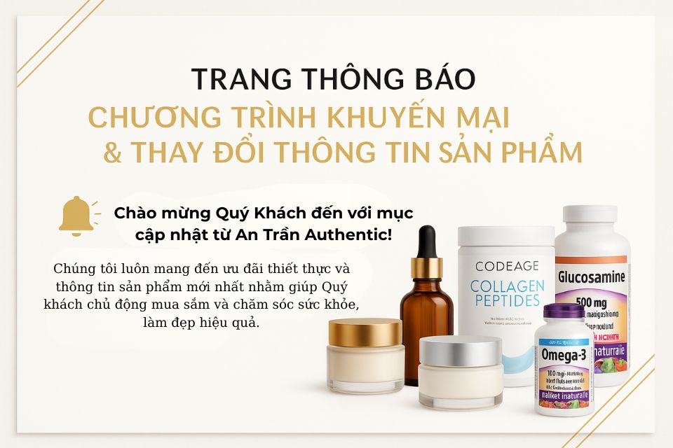 Trang Thông Báo Chương Trình Khuyến Mại & Thay Đổi Thông Tin Sản Phẩm